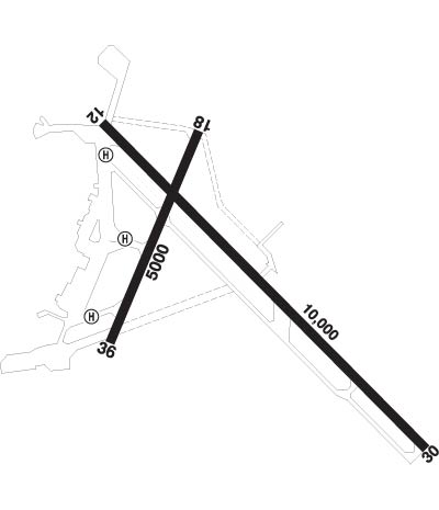 Airport Diagram of CYQQ