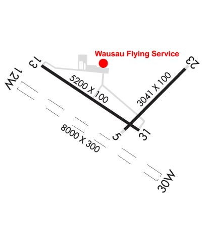 Airport Diagram of KAUW