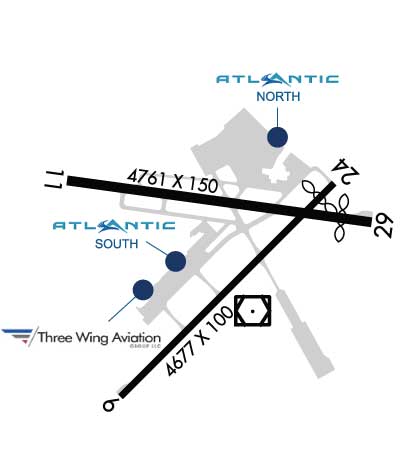 Airport Diagram of KBDR