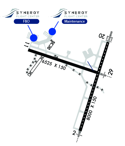Airport Diagram of KBMI