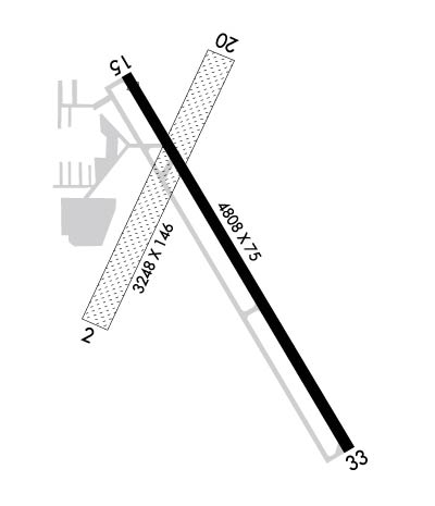 Airport Diagram of KBNW