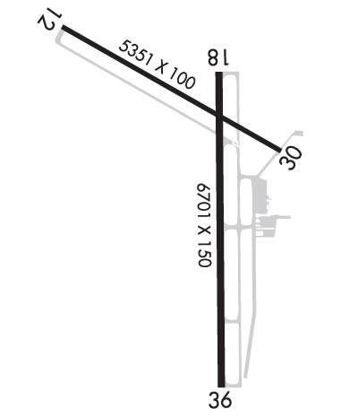 Airport Diagram of KBRL