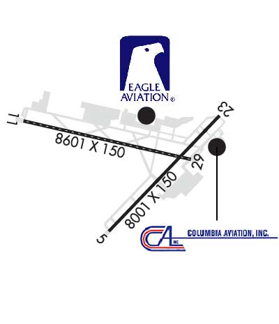Airport Diagram of KCAE