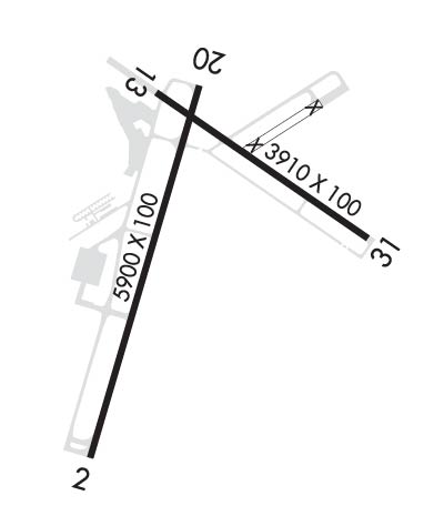 Airport Diagram of KDAN