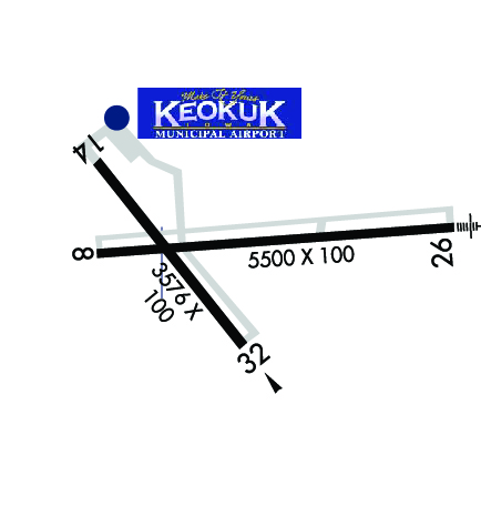 Airport Diagram of KEOK