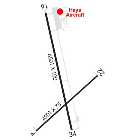 Airport Diagram of KHYS