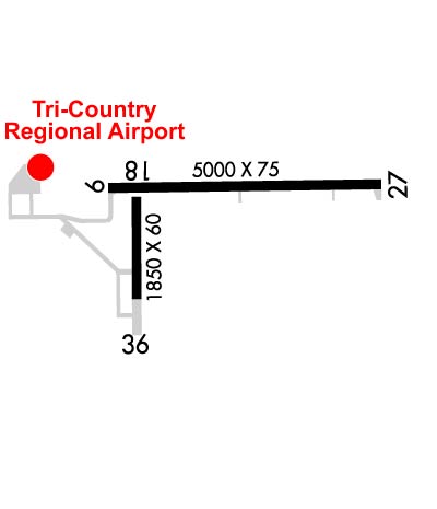 Airport Diagram of KLNR