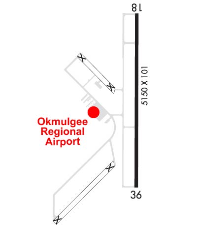 Airport Diagram of KOKM
