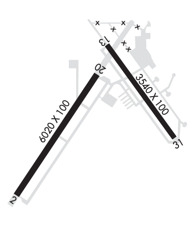 Airport Diagram of KOVE