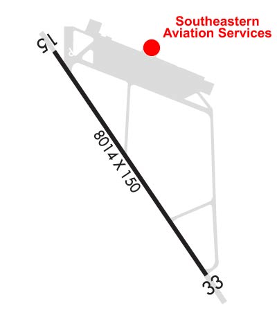Airport Diagram of KSEM